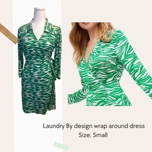 Laundry by design wrap around dress